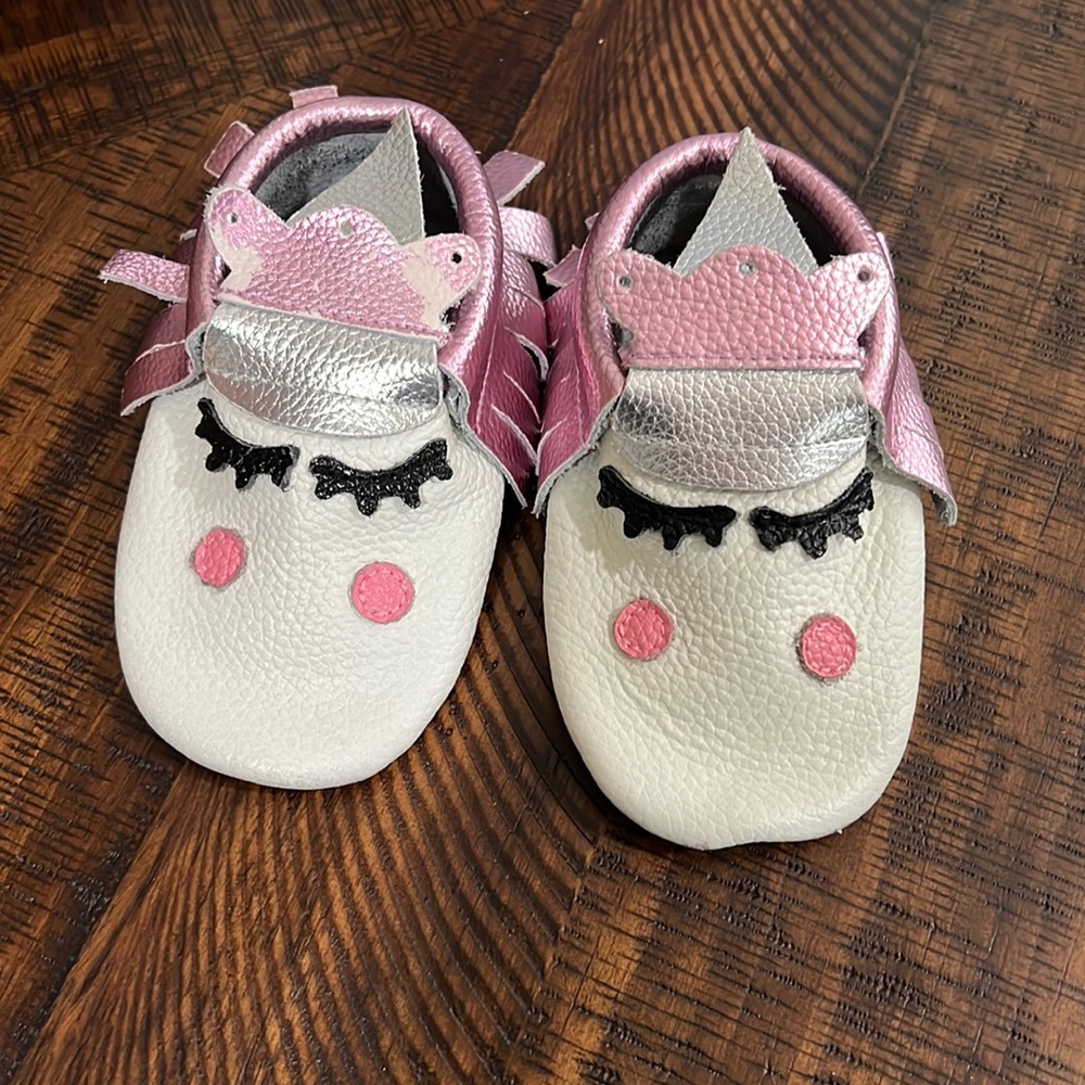 Baby Unicorn Moccasins 18-24 months